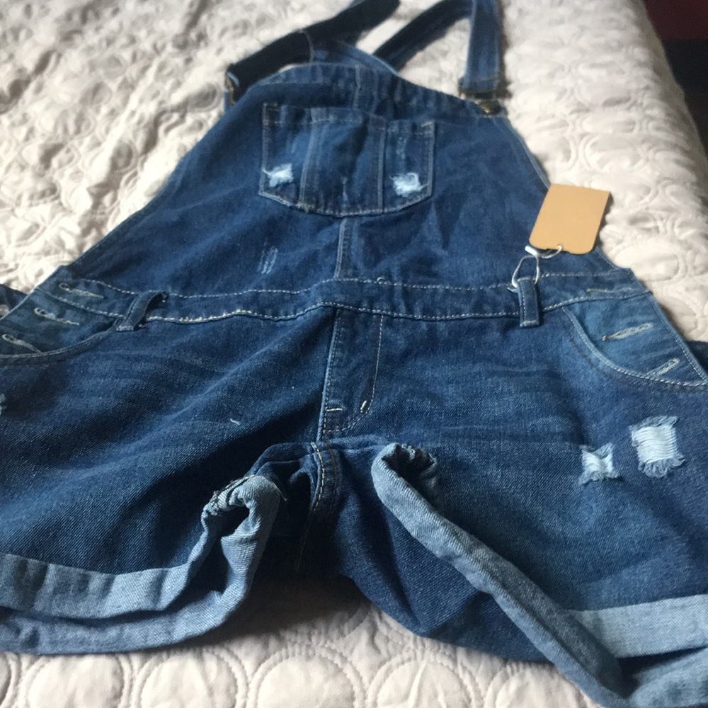 Denim overalls